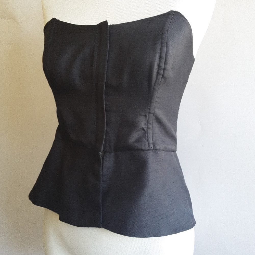 Mason Black Bustier - Strapless